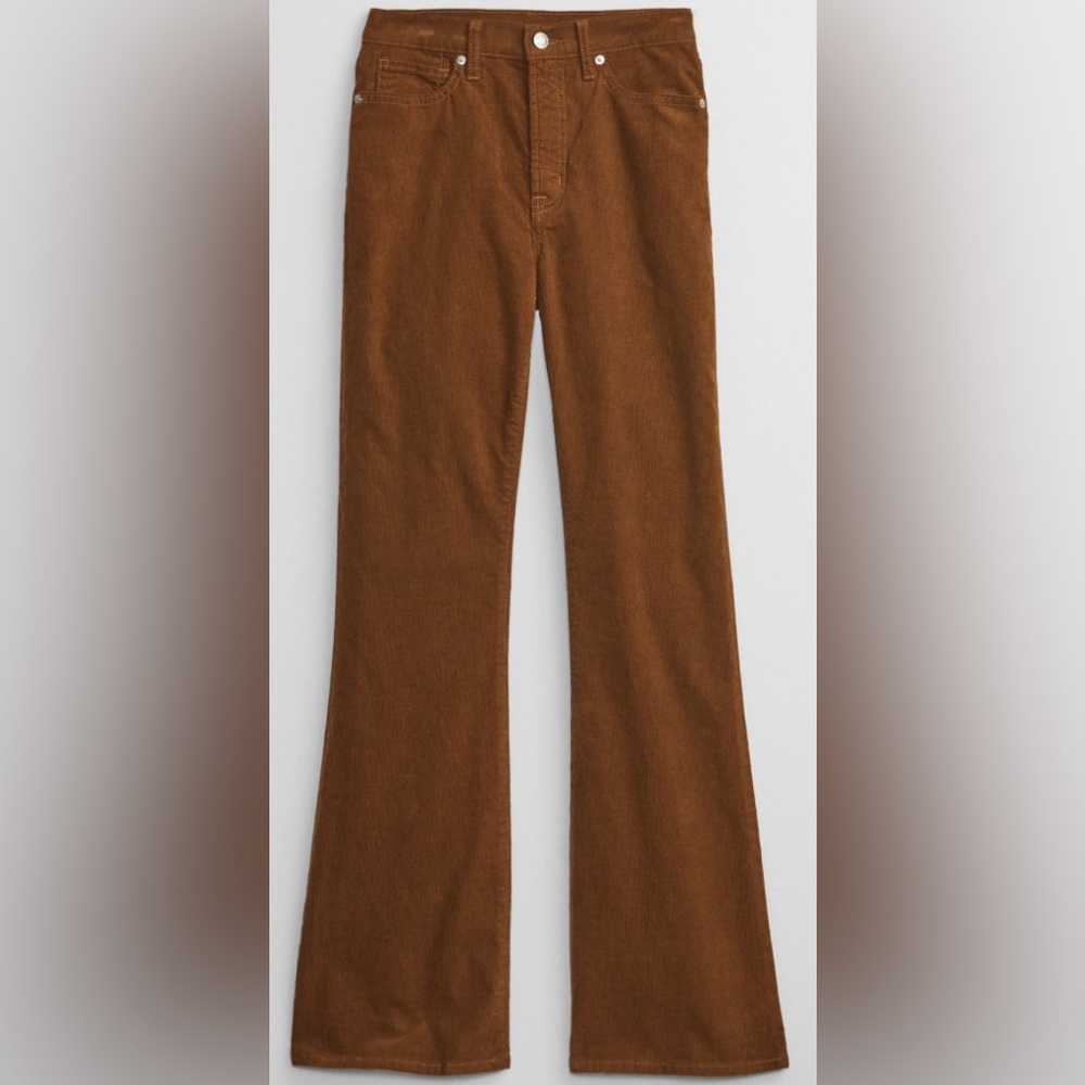 Gap Brown Corduroy 70s Flare Pants high waisted